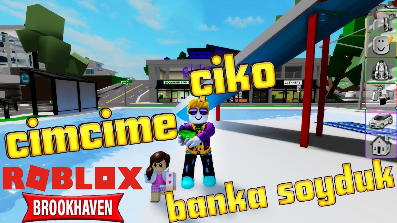 DRONE UÇURDUK BANKA SOYDUK -ROBLOX BROOKHAVEN MACERALARI