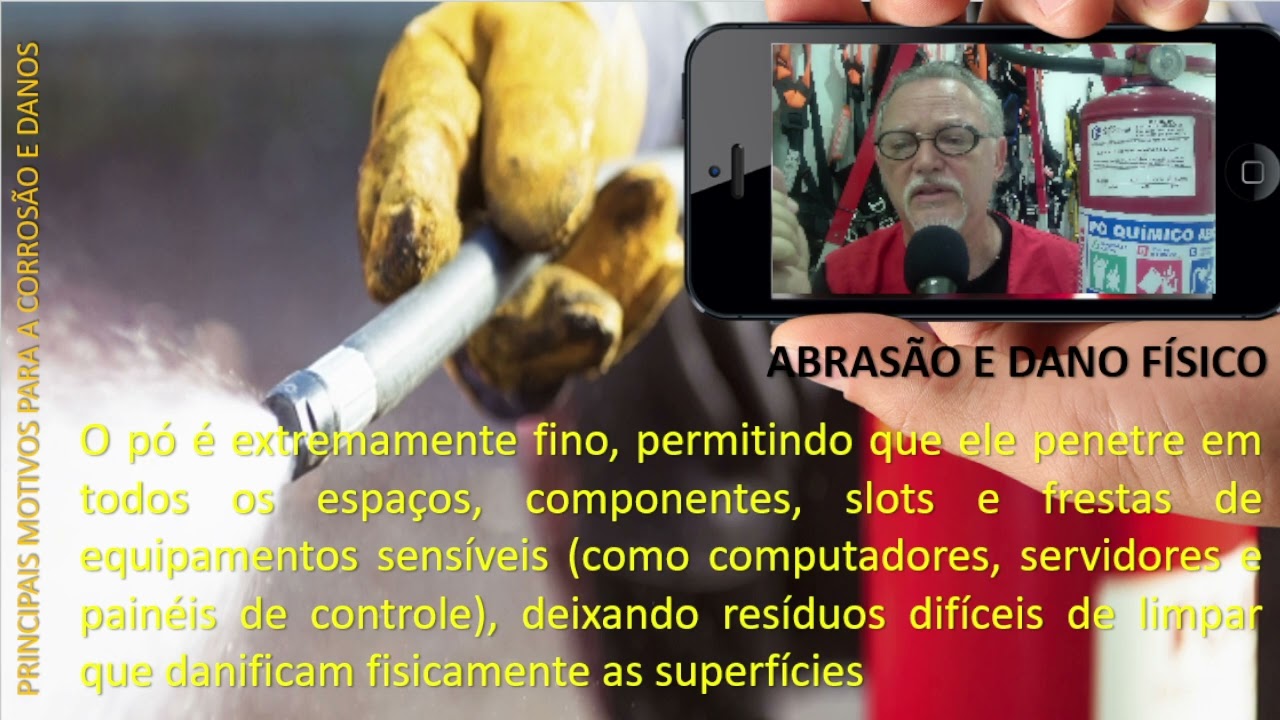 #Pó químico dos extintores podem causar danos nas placas eletrônicas dos equipamentos?