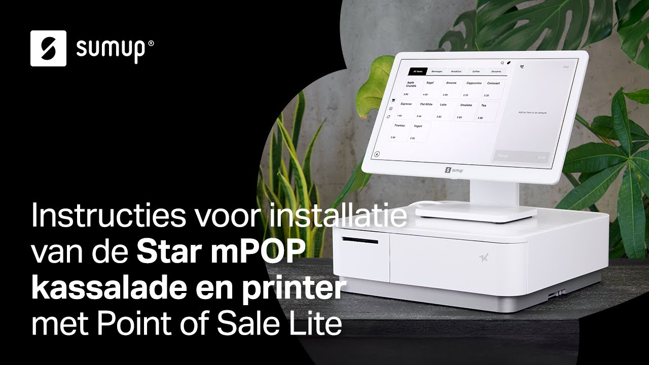 Instructies voor installatie van de Star mPOP kassalade en printer met Point of Sale Lite | SumUp