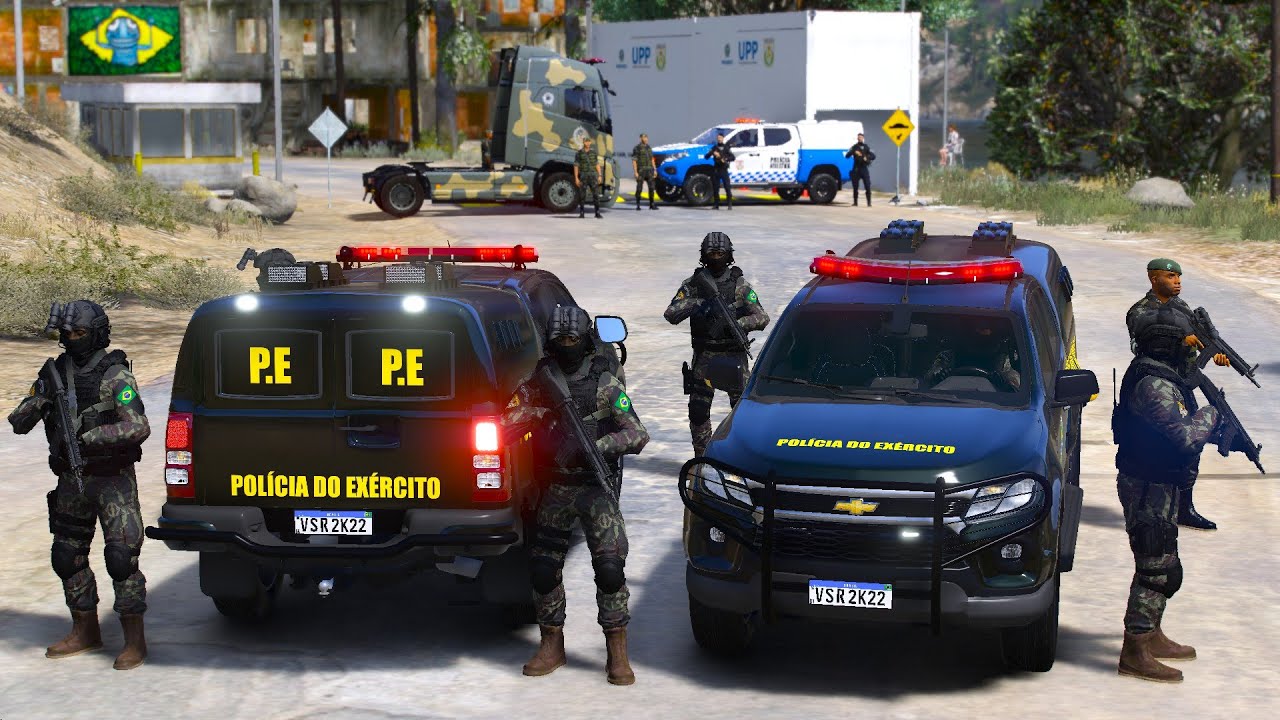 EXÉRCITO BRASILEIRO EM OPERAÇÃO NA ENTRADA DA FAVELA - PMERJ | GTA 5 POLICIAL