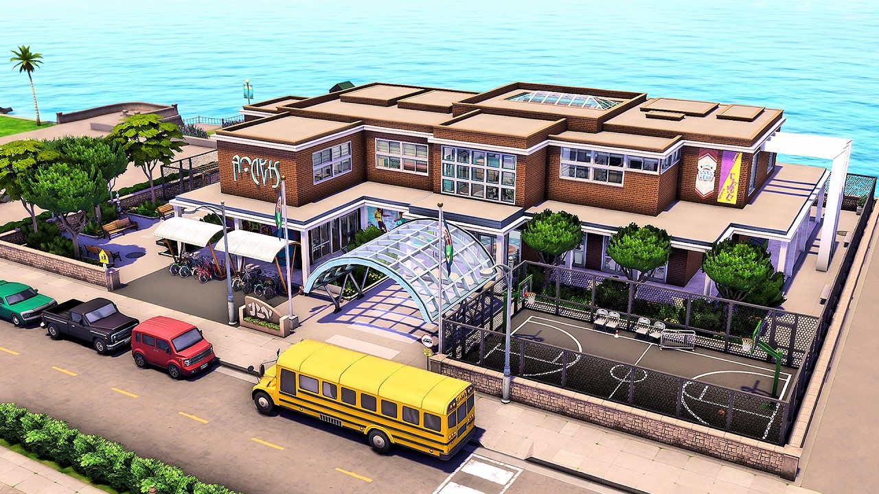 Огромная начальная школа | The Sims 4 Спидбилд