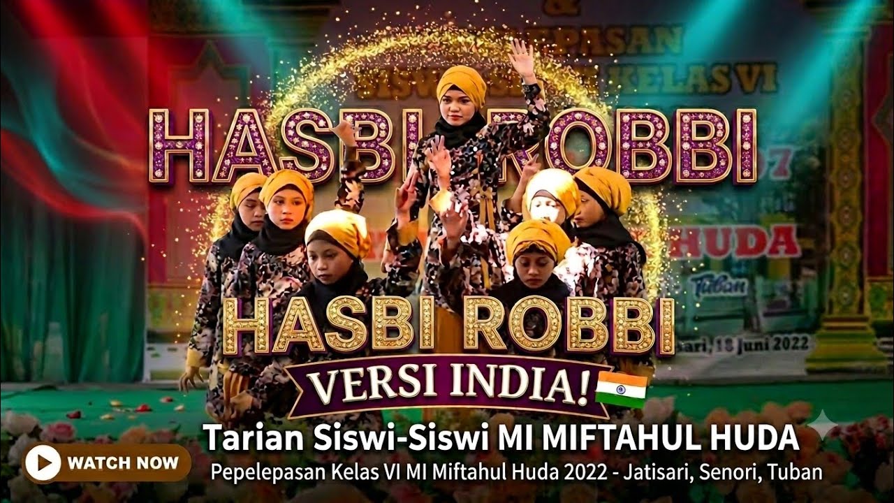 TARI INDIA HASBI ROBBI JALLALLOH(Tari islami versi India Keren)