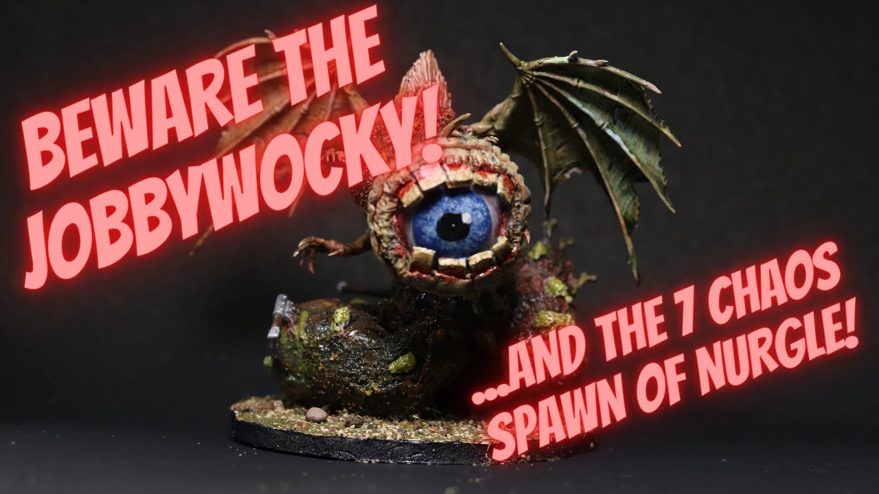 Sculpting a Miniature for Warhammer - the 7 Chaos Spawn of Nurgle Collab.