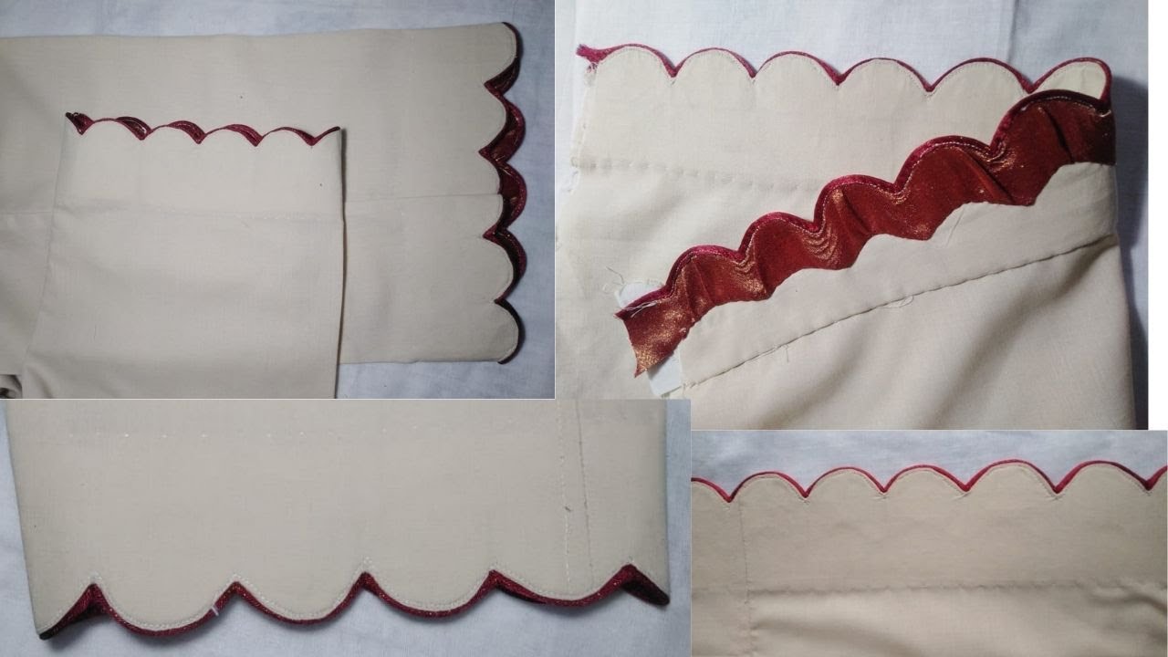 New Cut work design on Trouser || designing with cut work  cutting and stitching