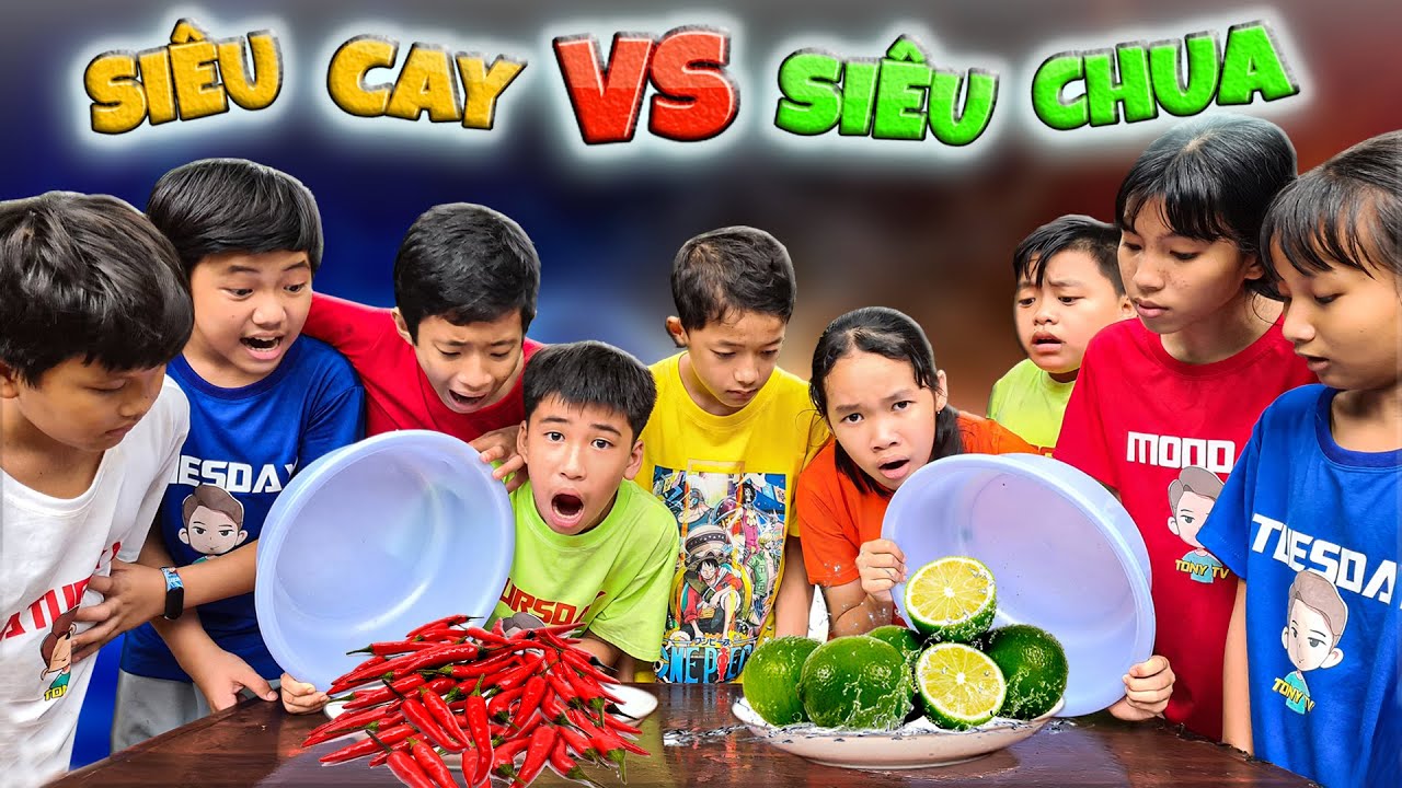 𝐓𝐨𝐧𝐲 | Bóc Thăm Đồ Ăn Siêu Cay 🌶 Siêu Chua 🍋