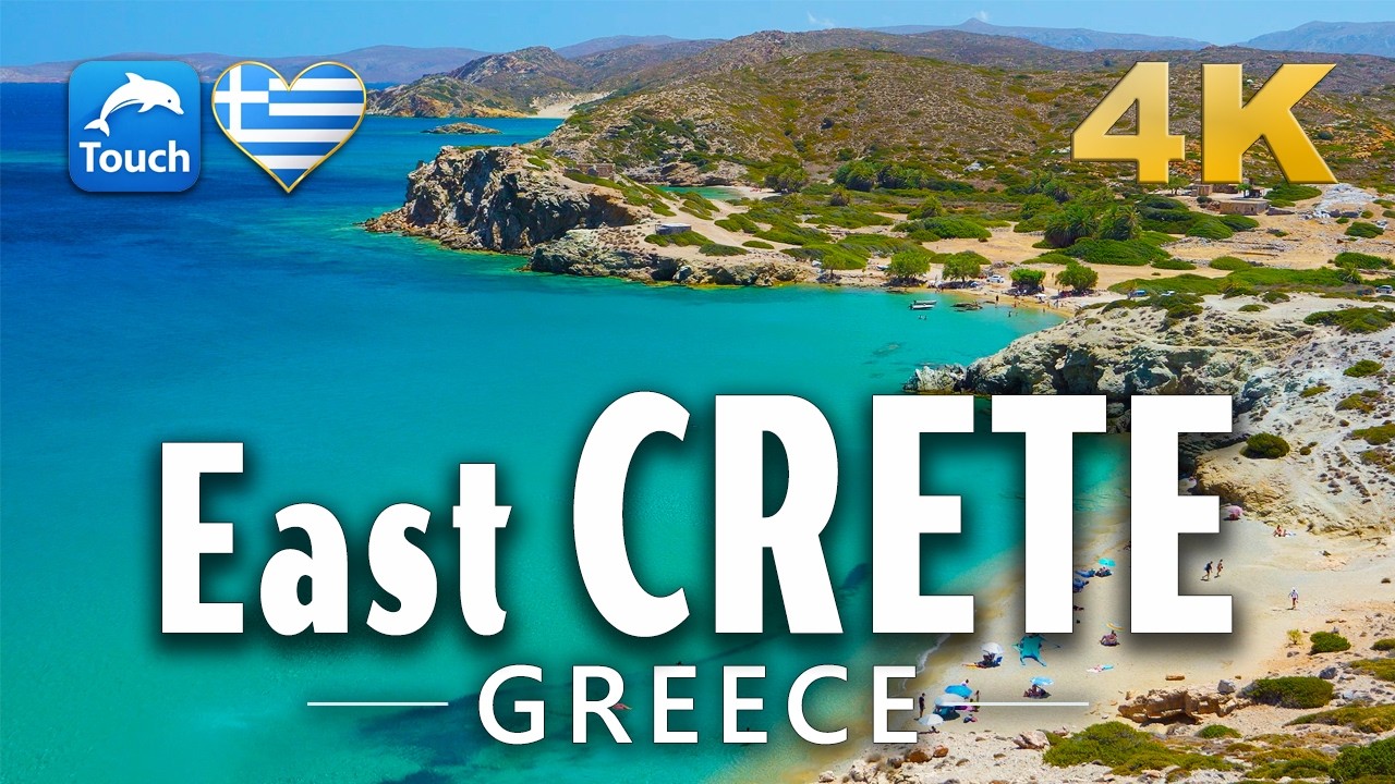 287 Beaches of EAST CRETE, Greece 4K ► Secret Beaches in Europe #touchgreece