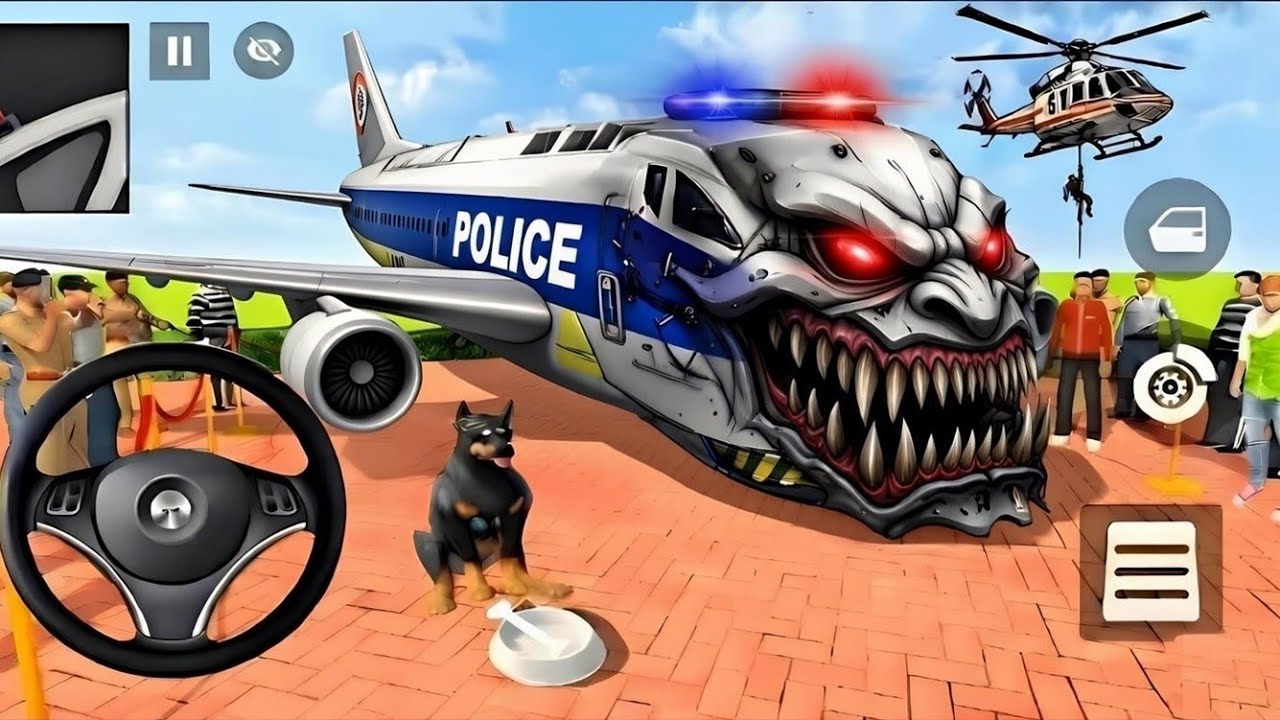 🤑Indian Thift Auto Simulator🤩Indian Showroom Purchase😯Modified Monster Police Fly Train & Bike🥳Game