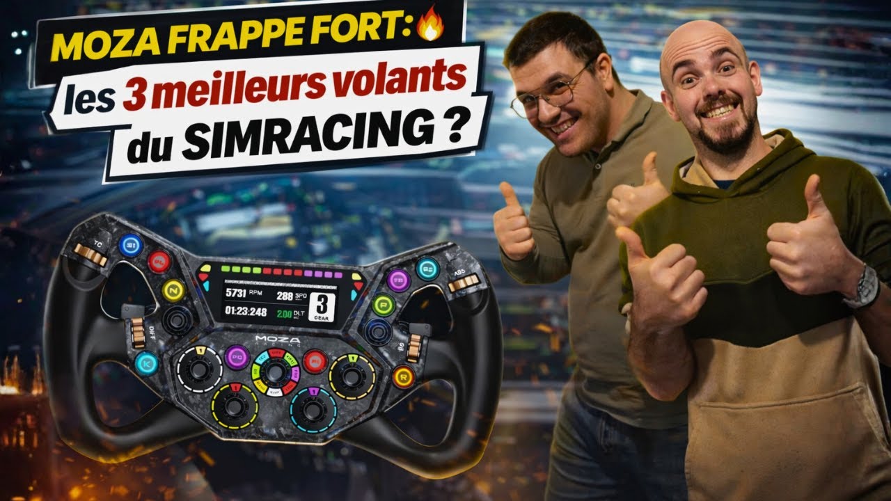MOZA FRAPPE FORT : LES 3 MEILLEURS VOLANTS DU SIMRACING ?