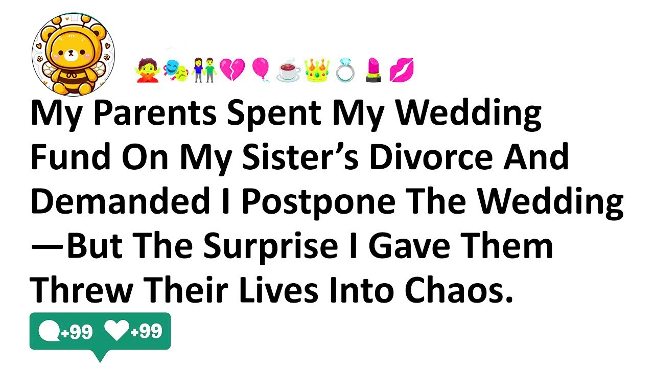 My Parents Spent My Wedding Fund On My Sister’s Divorce And Demanded I Postpone The Wedding—But The