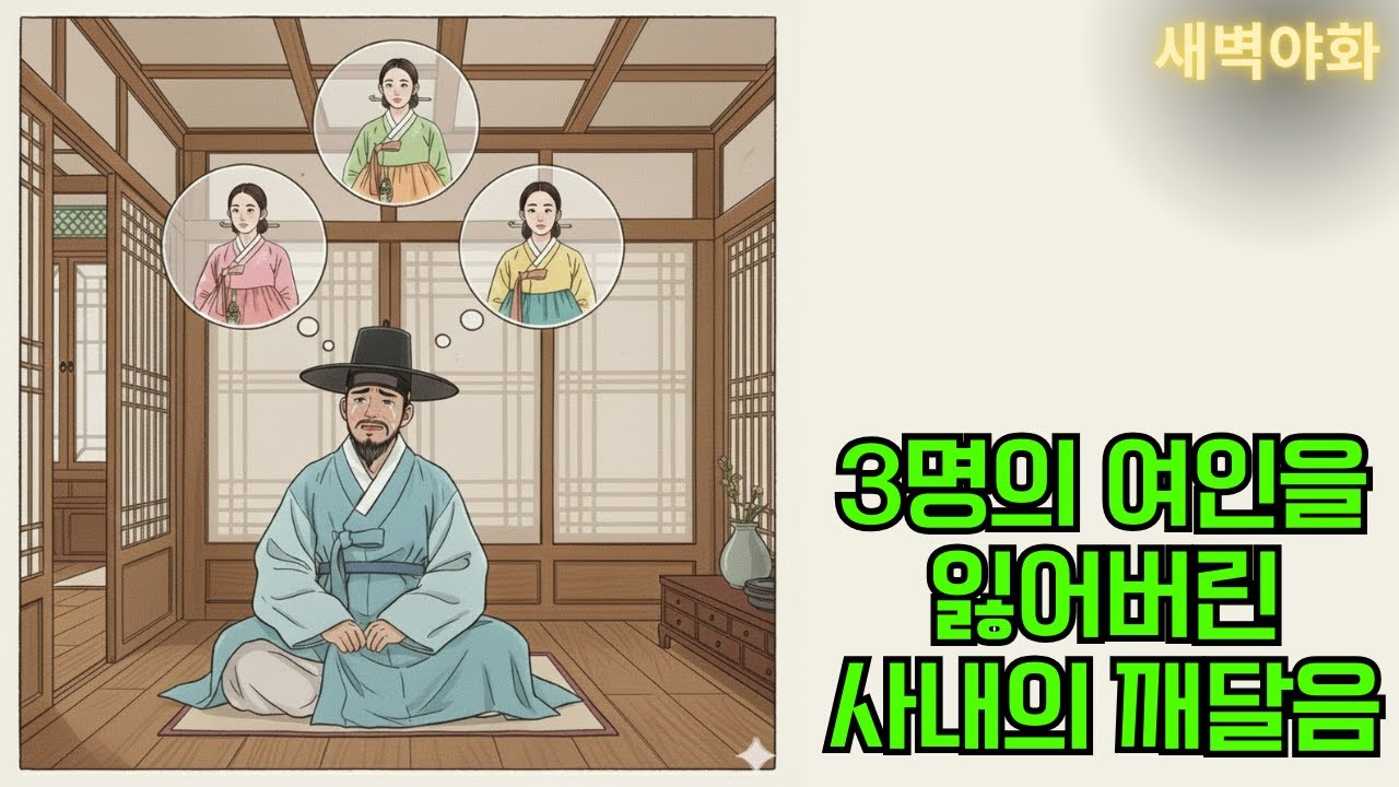 [새벽야화 23화] 3명의 여인을 놓친, 사내의 깨달음 / 운동 중, 잠기 전 듣기 좋은 ASMR 야화 전설 민담 설화 야담 드라마 옛날이야기