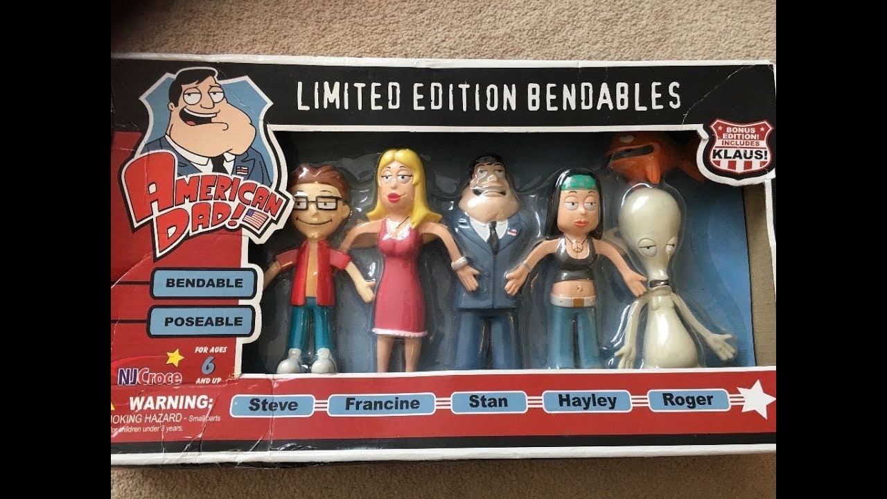 American Dad! Limited Edition Bendable Toys/Figures