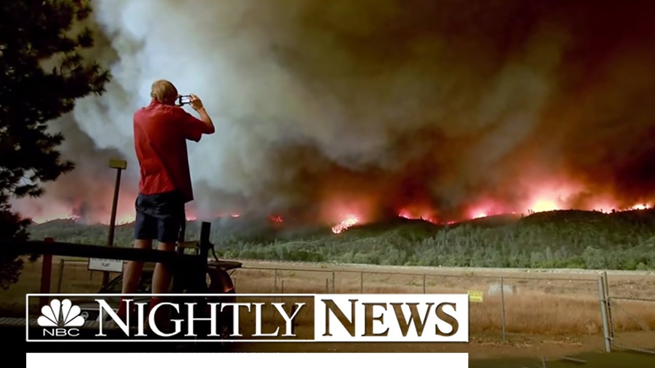 California &lsquo;Valley&rsquo; Fire Send Thousands On the Run | NBC Nightly News