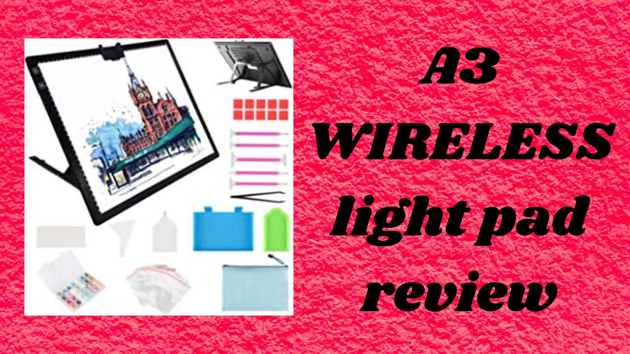 A3 wireless light pad, great for diamond painting from Elice on Amazon review