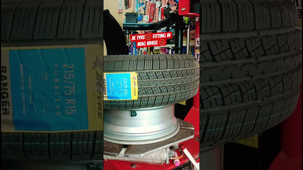 Tubeless Tyre Fitted On Mag Wheel With Sensor Valve(nalli)