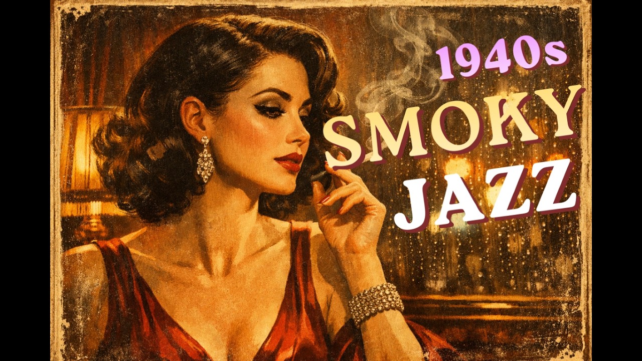 1940s Smoky Jazz — Vintage Noir Lounge for Relaxing (47 Min)