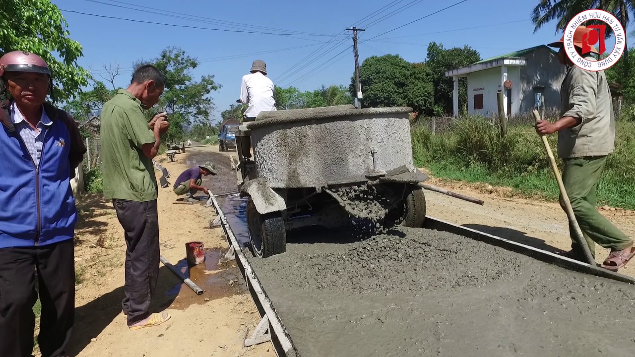 Thi công mặt đương bê tông xi măng