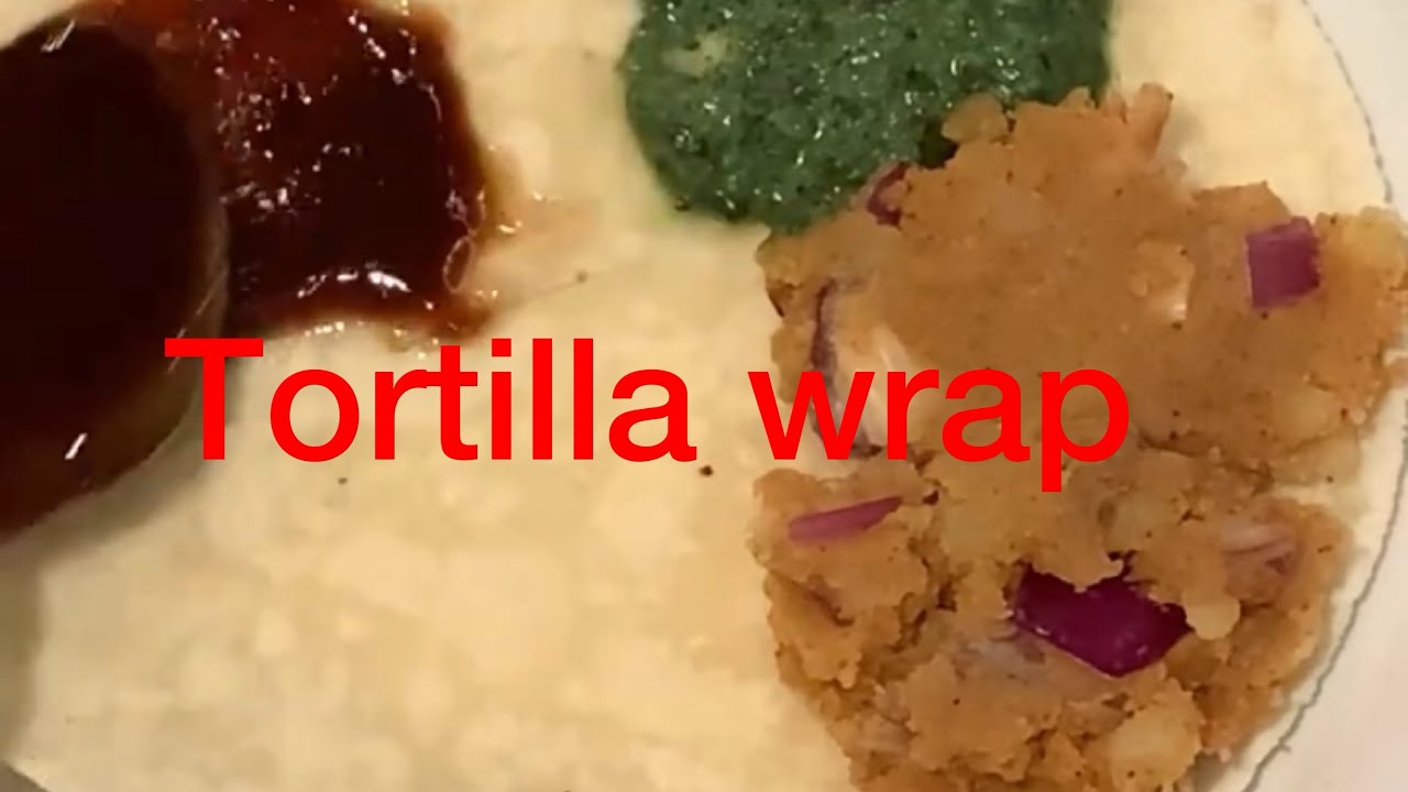 Tortilla Wrap With Potato (Aloo Paratha )Filling Hack!