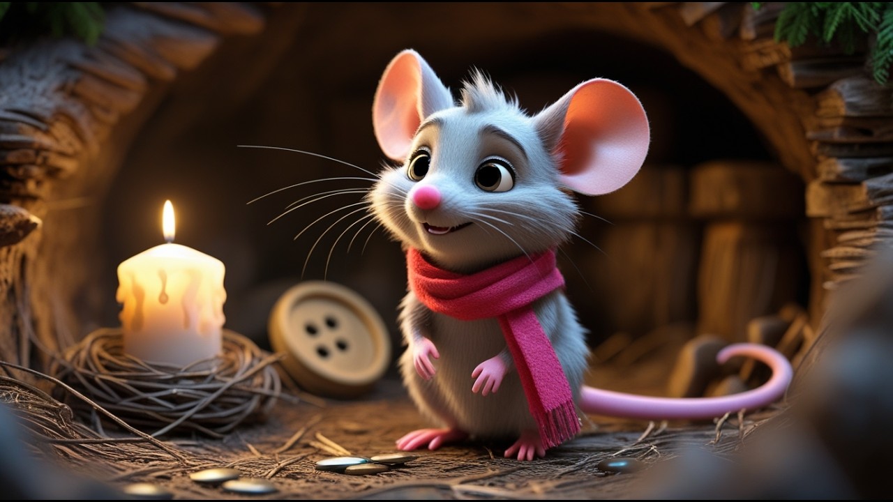 Milo the Mouse’s Cozy Sweet Dreams 🐭🕯️ | Bedtime Cartoon for Kids (Disney Style)