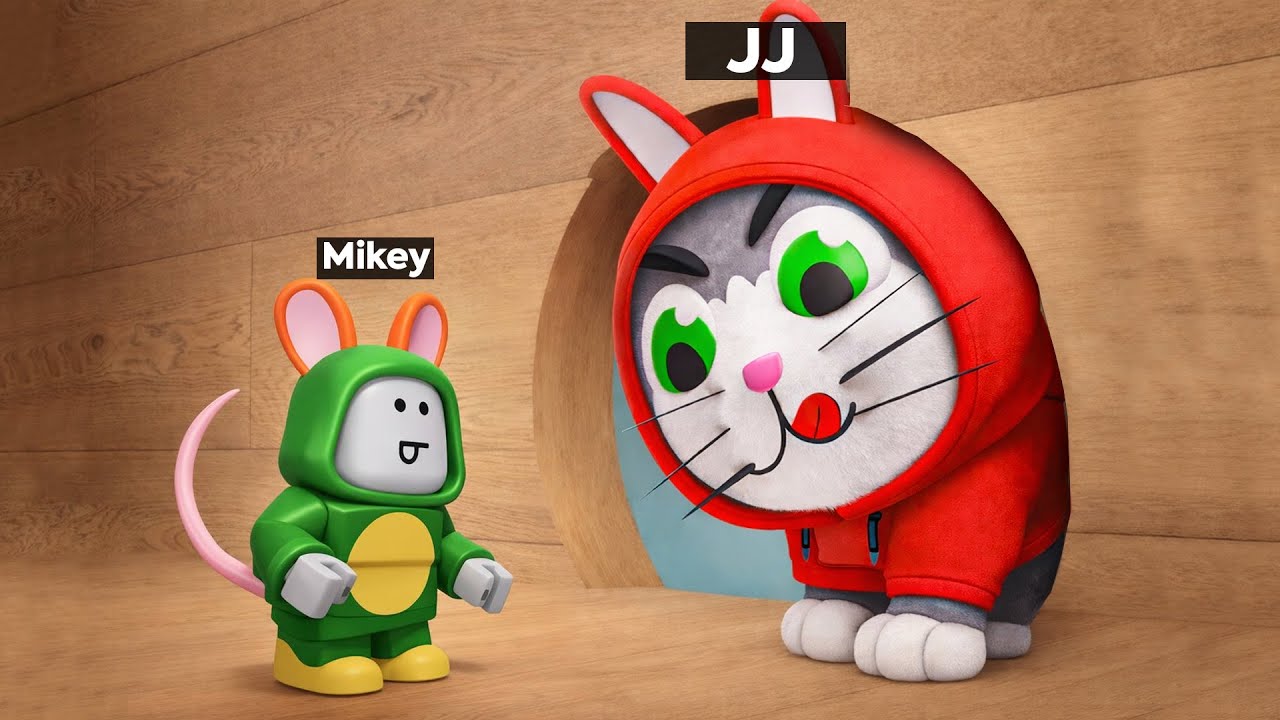 JJ and Mikey Became Tom and Jerry !? (Maizen Roblox)