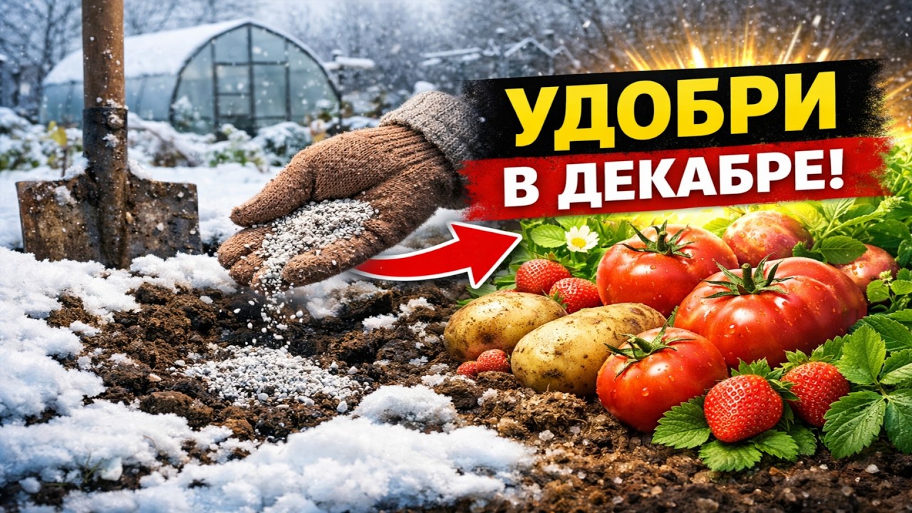 УДОБРИТЕ ЗЕМЛЮ ЭТИМ В ДЕКАБРЕ, и весной всё взорвётся ростом! Секрет богатого урожая.
