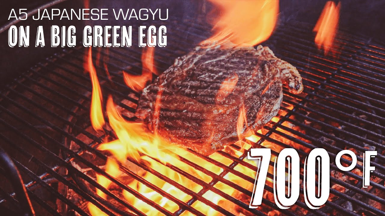 A5 Japanese Wagyu on a Big Green Egg
