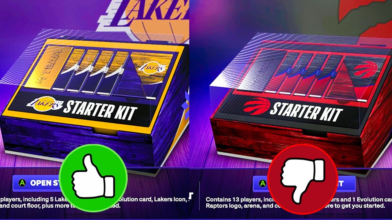 WHICH IS THE BEST STARTER KIT TO CHOOSE IN NBA 2K24 MYTEAM!