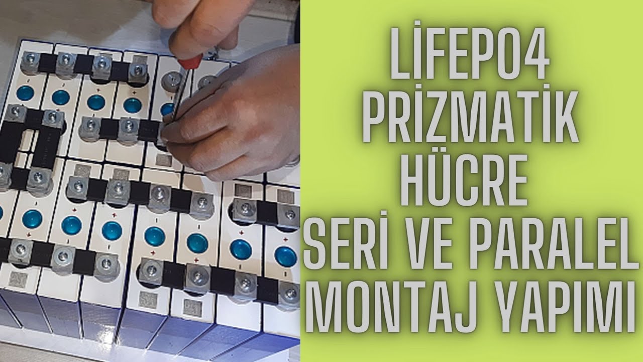 25 6V 210Ah LiFePO4 Lityum Demir Fosfat Akü Yapımı