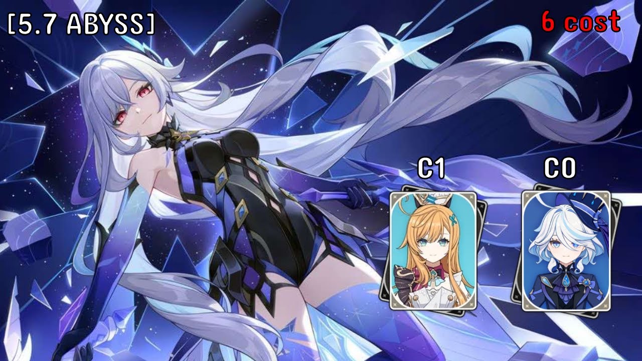 [5.7 Abyss]​ C0 Skirk (ft C0 furina) 44s Top half continues run - 6 cost