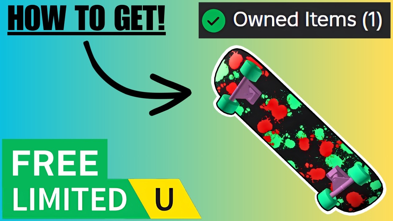 Free Graffiti Splash Skateboard UGC Limited (How to Get!)