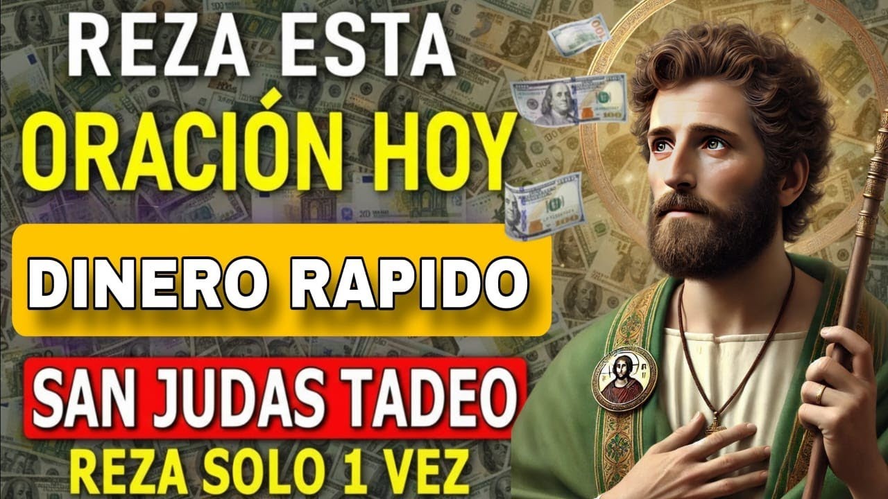 EN MENOS DE 3 MINUTOS LLEGA DINERO JUDAS TADEO!🙏La ORACIÓN MILAGROSA que NO FALLA PARA MILAGROS