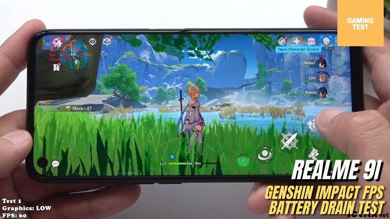 Realme 9i Genshin Impact Gaming test Max Setting | Snapdragon 680, 90Hz Display