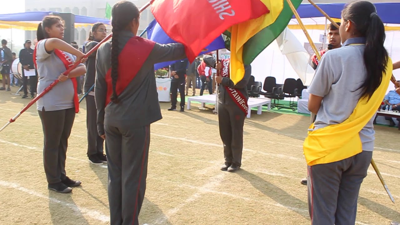 Students Taking Oath ..Annual Sports Day of Jaipuria Vidyalaya