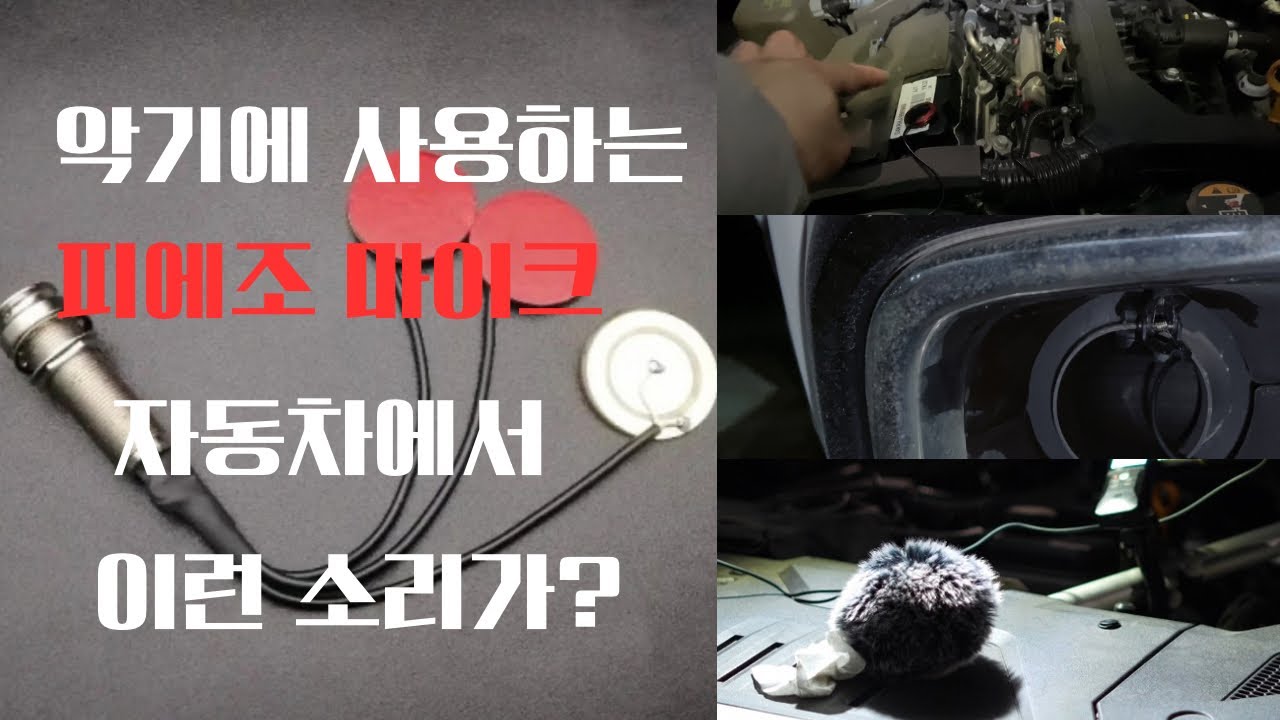 악기에 사용하는 마이크로 자동차를 듣는다면? 자동차 청음회 #wantedbusters 