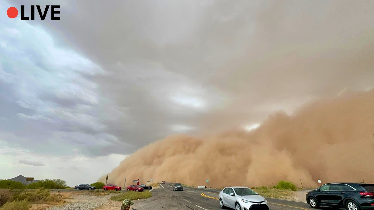 MASSIVE DUST STORM / HABOOB IMPACTS PHOENIX METRO - LIVE AS IT HAPPENED