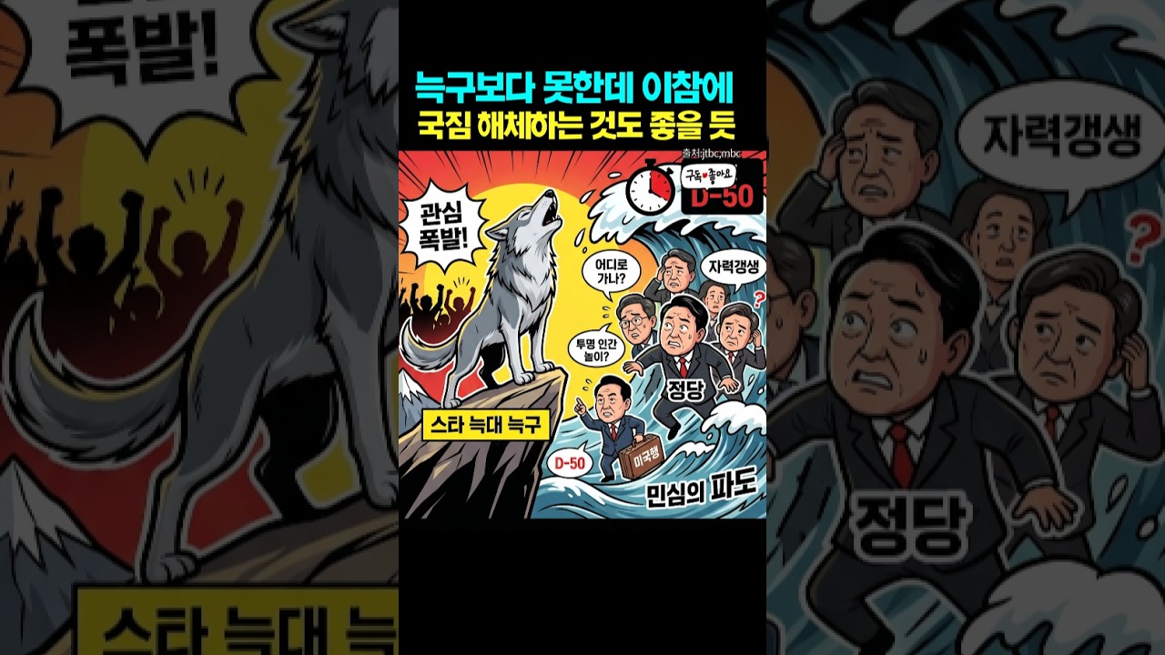 국짐해체가 정답이다!! #국짐 #국힘 #장동혁 #김민수 #늑구 #대전동물원