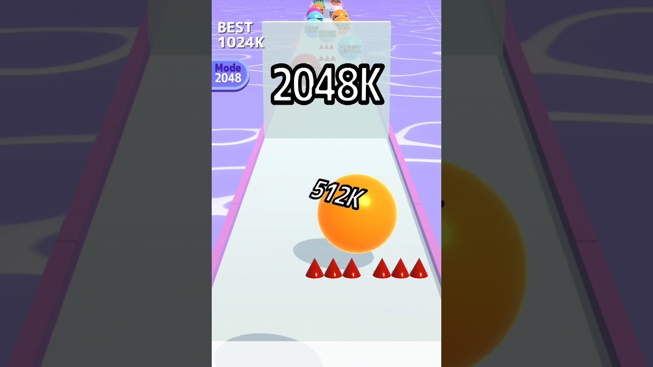 2048 | 2048 | Ball Run 2048 Infinity Mode #gaming #cutiepie22yt #cutiepie22yt #devagamezone #fyp