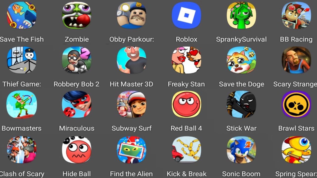 Bowmasters,Subway Surf,Clash of Scary,Jumanji Run,Roblox,Sonic Boom,Freaky Stan GAMEPLAY