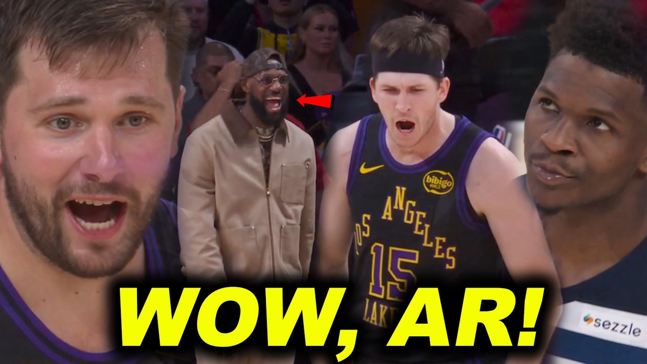 WOW! naghalimaw ang tandem ni Luka at AR! Hype na hype si Lebron James, anyare kay Edwards!