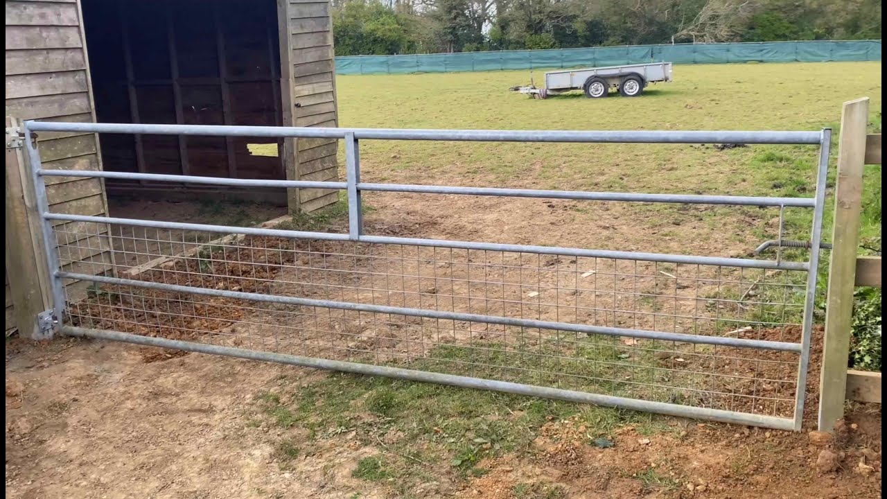 How to hang a field gate - full process start to finish