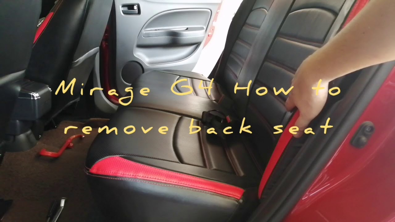 Mitsubishi Mirage G4 - How to remove back seat