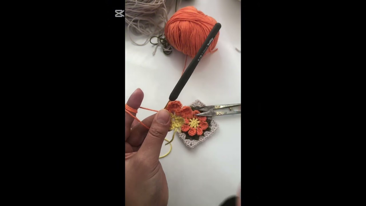 3 boyutlu papatya motifi yapım aşamaları