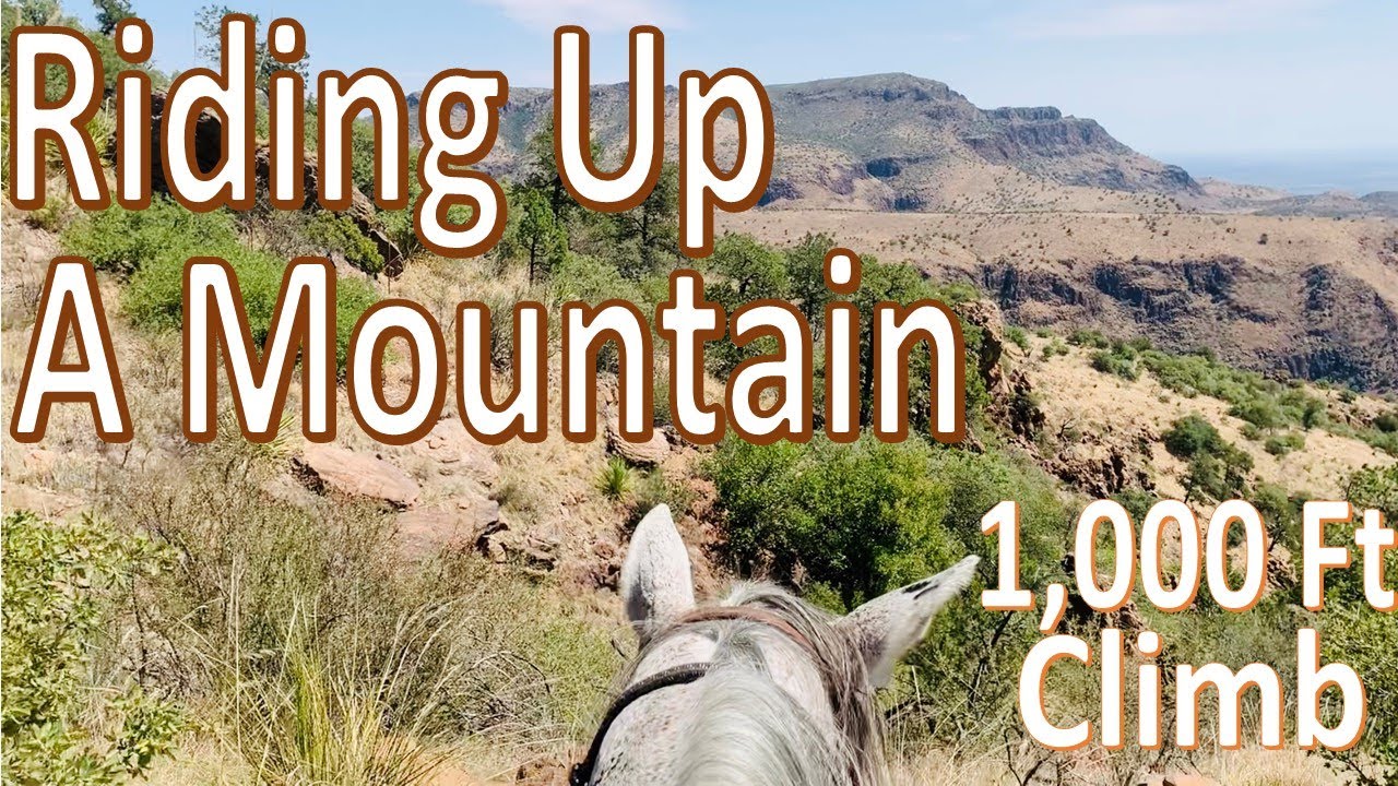 1000 Foot Climb Horseback -West Texas Mountain Trail Riding-