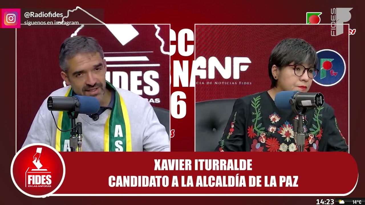 Fides en las Ánforas: Entrevista a Xavier Iturralde, candidato a la alcaldía de La Paz