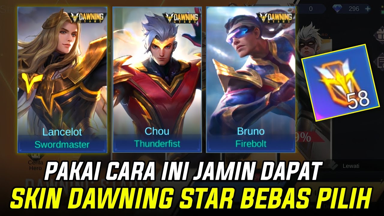 PAKAI CARA INI DI JAMIN DAPET SKIN DAWNING STAR BEBAS PILIH ! EVENT DAWNING STAR RESALE