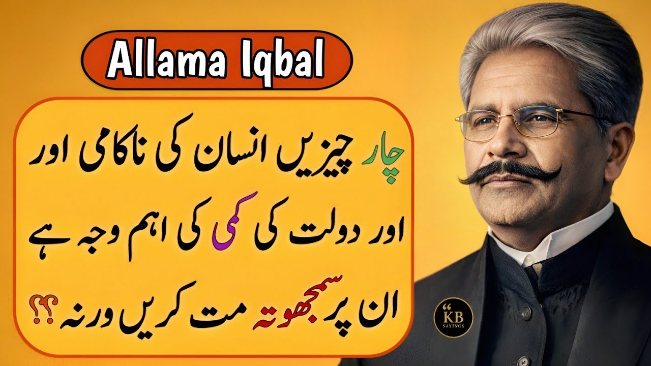 4 Things That Determine Your Success or Failure — Never Compromise | Iqbal Life lesson | KB Sayings