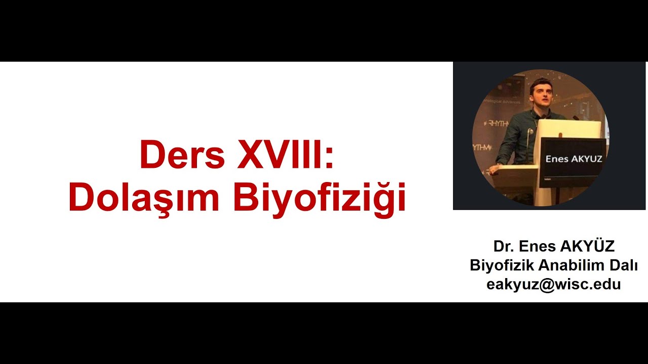 Biyofizik ders XVIII: Dolaşım Biyofiziği
