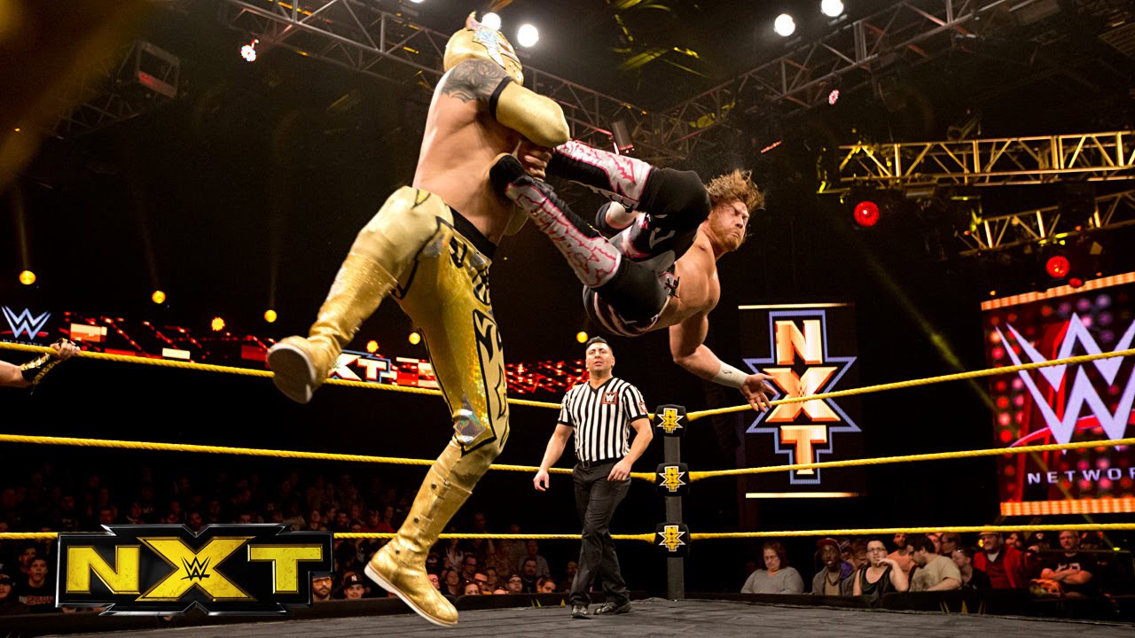 Lucha Dragons vs. Wesley Blake & Buddy Murphy &ndash; NXT Tag Team Title Match: WWE NXT, January 28, 2015
