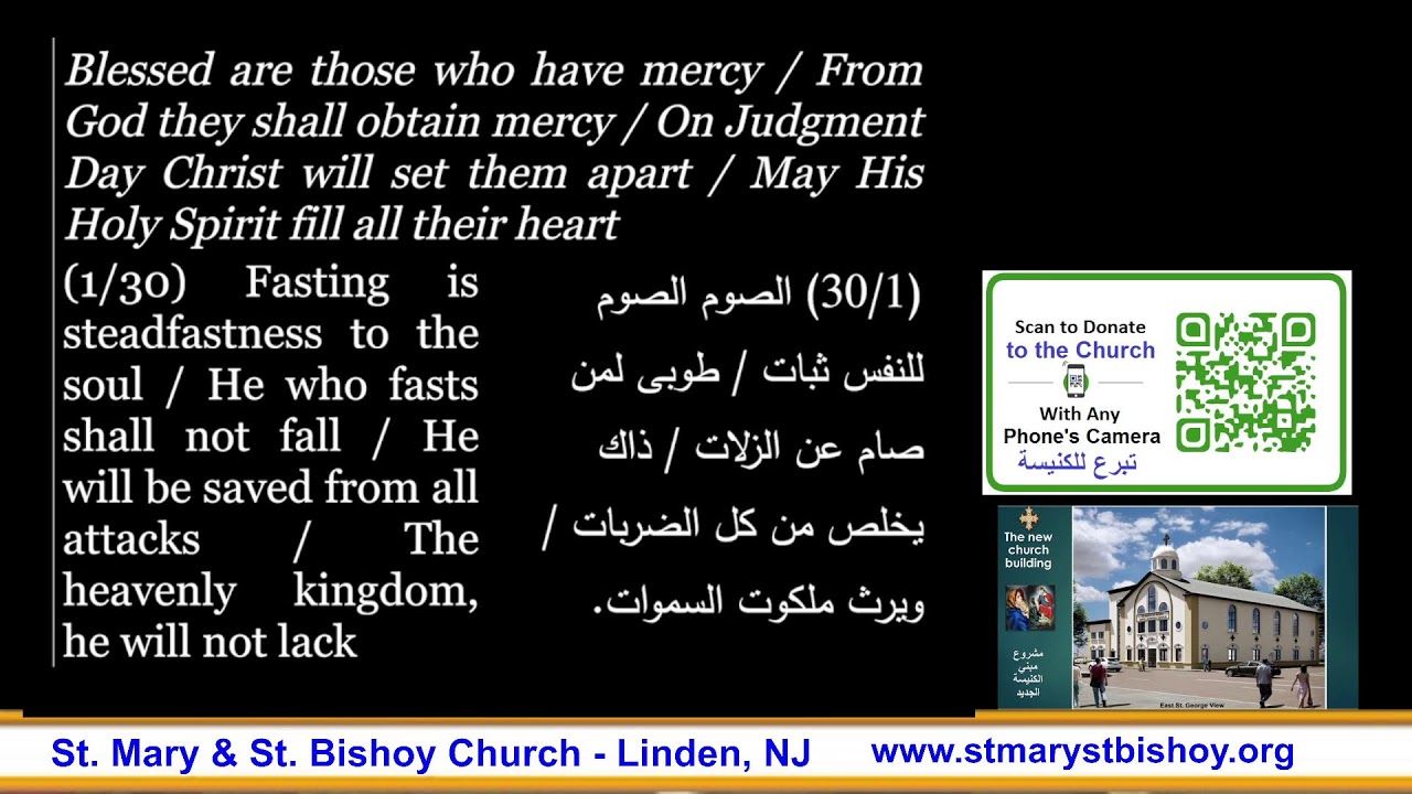Sunday Divine Liturgy 2/22/2026 قداس الأحد الإلهى