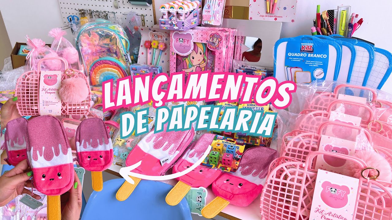 ABRINDO LANÇAMENTOS DE PAPELARIA 2024