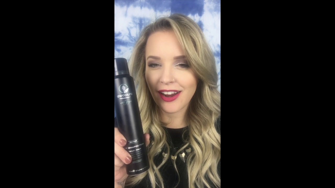 How to use dry shampoo foam